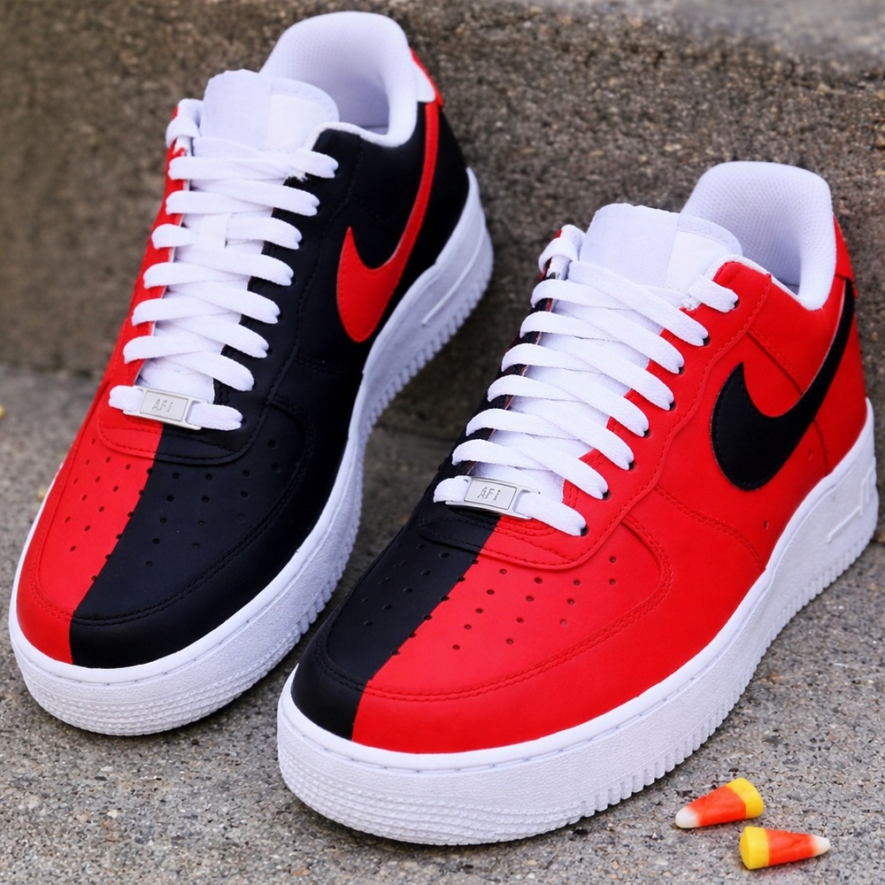 Red And Black custom sneakers